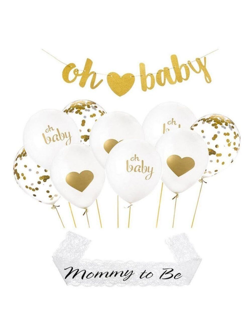 Gold Baby Shower Party Decorations - Picture 1 of 6